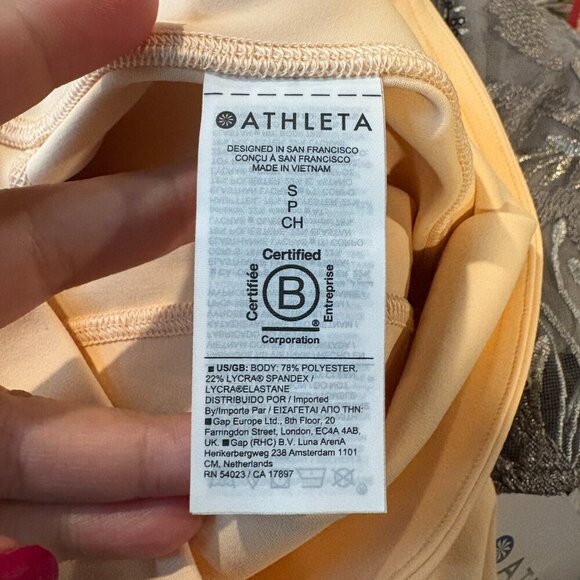NWT Athleta Ultra High Rise Elation 7/8 Tight Carnation Peach - Picture 7 of 7